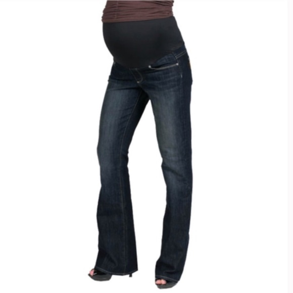 COPY - NWT Paige Laurel Canyon Paige Maternity Bootcut Jeans Size 27 - Picture 1 of 14